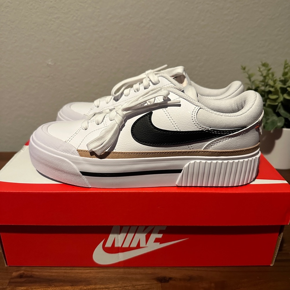 Nike Court Legacy Lift White Black Orange